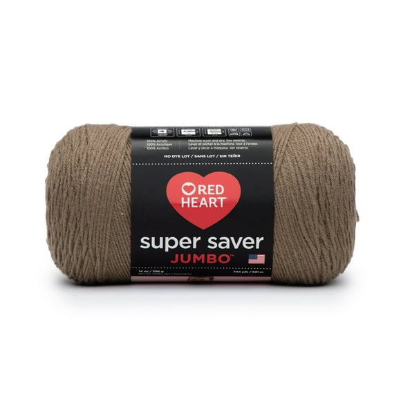 Red Heart® Super Saver® Jumbo Yarn, Acrylic #4 Medium, 14oz/396g, 744 Yards