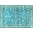 thumbnail image 1 of Ahgly Company Indoor Rectangle Persian Light Blue Traditional Area Rugs, 7' x 9', 1 of 4