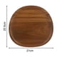 thumbnail image 5 of Whole Wood Lovesickness Wood Irregular Oval Solid Wood Pan Plate Fruit Dishes Saucer Tea Tray Dessert Dinner Plate Tableware Set, 5 of 11