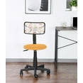 thumbnail image 2 of JJS Kids Mesh Rolling Desk Chair, Small Swivel Office Computer Chair for Teens, Low-Back Adjustable Upholstered Student Task Chair, Animal, 2 of 7