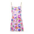 thumbnail image 2 of SAYOO Vestido corto informal con tirantes y cadena para mujer, con cuello en V, sin espalda, con lentejuelas SAYOO  Casual, 2 of 9