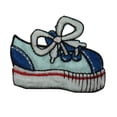 thumbnail image 1 of ID 7440 Blue Kids Sneaker Patch Fashion Tennis Shoe Embroidered Iron On Applique, 1 of 1