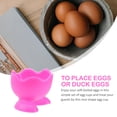 thumbnail image 2 of HINTRMENT 3Pcs Red Silicone Egg Cup Holders Boiled Egg Cups For Kitchen And Dining Room Use, 2 of 7