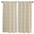 thumbnail image 2 of Lattice Simple Plaid Curtains for Living Room Bedroom Curtains Kitchen Curtains for the Kids Room Window Treatments Drapes, 2 of 7