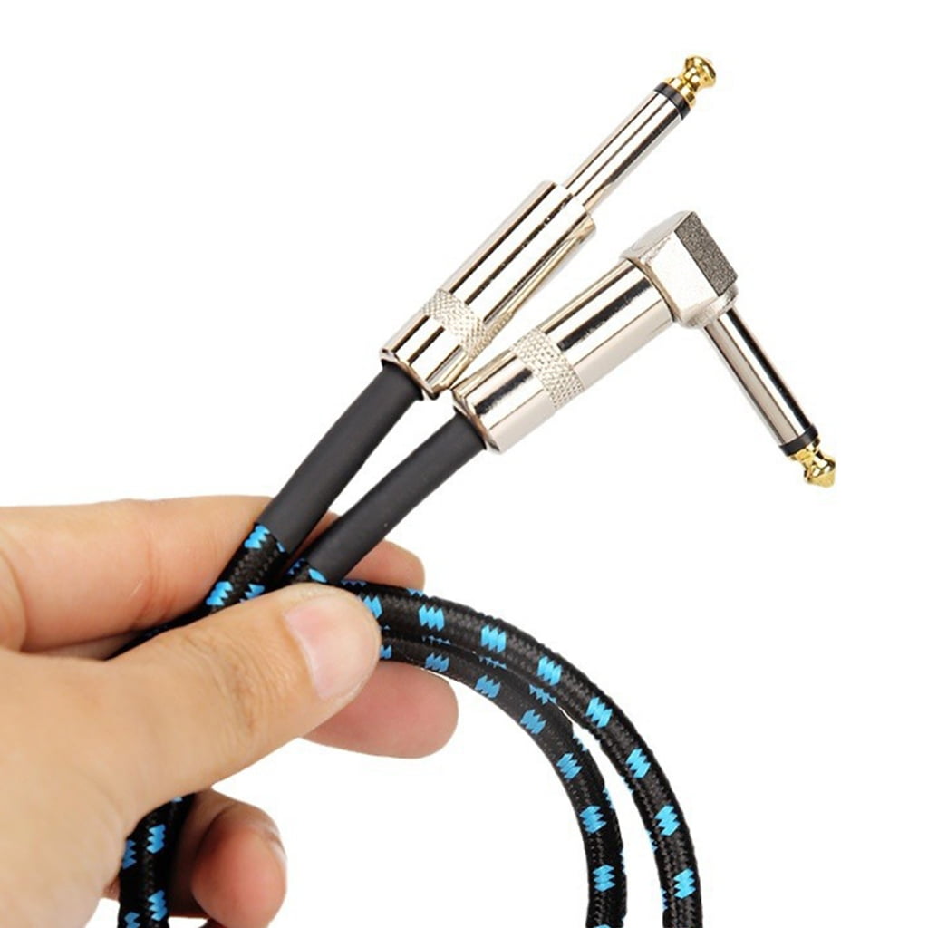 Jesscasday Heavy Duty Electric Guitar Cord Double Shielding Design Gold Plate Plugs Enhances Signal Transmission For Musicians