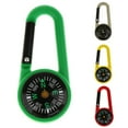 thumbnail image 5 of Colaxi 5xMini Compass Camping Hiking Carabiner Outdoor Guiding Keychains Green 5 Pcs, 5 of 10