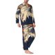 thumbnail image 2 of Fotbe American Bald Eagle A Pijama de Hombre con Estampado de Manga Larga, Conjunto de 2 Piezas, Ropa de Dormir Suave y Cómoda con Bolsillos-Small, 2 of 7
