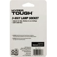 thumbnail image 4 of Hyper Tough 3-Way Lamp Socket, Brass Finish, 52213, 1 piece, 4 of 9