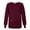 Burgundy, variant on Sivvan Women's Scrubs Warm-Up Jacket / Front Snaps - Round Neck