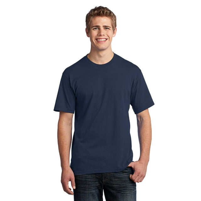 Port & Company All-American Tee. Navy. M.
