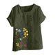 thumbnail image 5 of Xuyuer Women Tops Causal Summer Short Sleeve Oversized T Shirts Loose Blouses Fashion Round-Neck Comfy Women Tunic Tee Shirts Tops Loose Fit Regular Blouse, 5 of 5