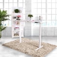 thumbnail image 5 of Hix Metal Adjustable Height Desk, Large, White, 5 of 5