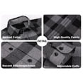 thumbnail image 4 of Damipow Men's Flannel Shirts Plaid Long Sleeve Button Down Shirt,Sizes S-2XL,Mens Shirts, 4 of 6