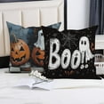 thumbnail image 4 of Halloween Throw Pillow Cover for Couch Set of 4 Fall Pumpkins Holiday Outdoor Pillow,18x18, 4 of 5