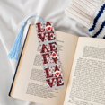 thumbnail image 4 of Kdxio Buffalo Plaid Love And Gnome Print Metal Tassel Bookmarks,Perfect Gift for Art Lovers and Bookworms Metal Bookmarks for Women, 4 of 8