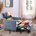 thumbnail image 3 of Onbeam Modern Teddy Fabric Backrest Easy Assembly Sleeper Sofa with Extra Pillow, Multicolor, 3 of 6