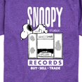 thumbnail image 3 of Peanuts - Snoopy Records - Toddler & Youth Short Sleeve Graphic T-Shirt, 3 of 7