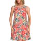 thumbnail image 1 of Balery Small Coral Red Flowers Vestidos de verano para mujer con estampado: vestido holgado sin mangas, vestido playero informal y cómodo para días calurosos., 1 of 7