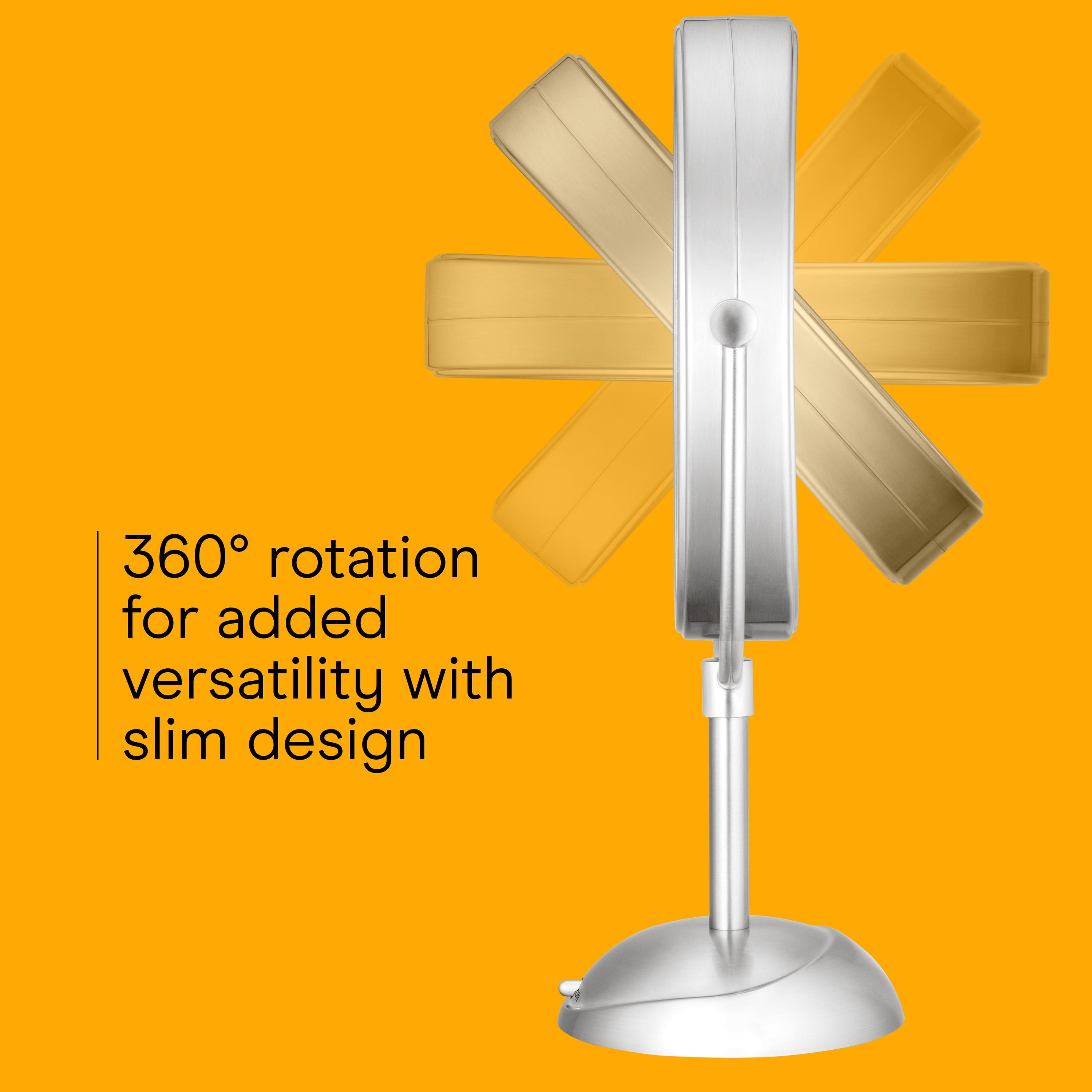 Conair LED Vanity Mirror, Double-Sided 1x/7x Magnification, Satin Nickel