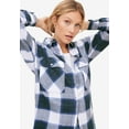 thumbnail image 3 of Ellos Women's Plaid Button-Front Flannel Tunic, 3 of 5