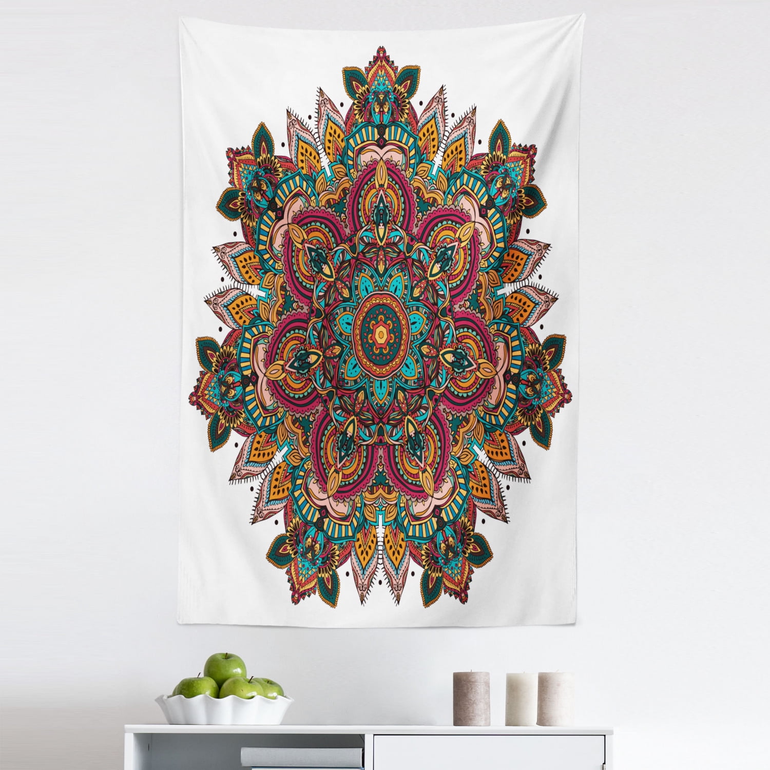 Mandala Tapestry, Mandala Design Unifying Centre Eastern Sign Pattern ...
