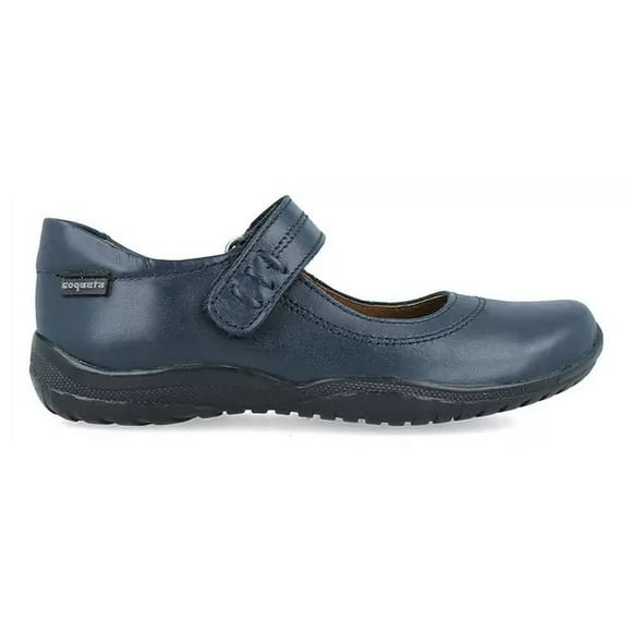 Zapato Escolar Piel Flats Marino 