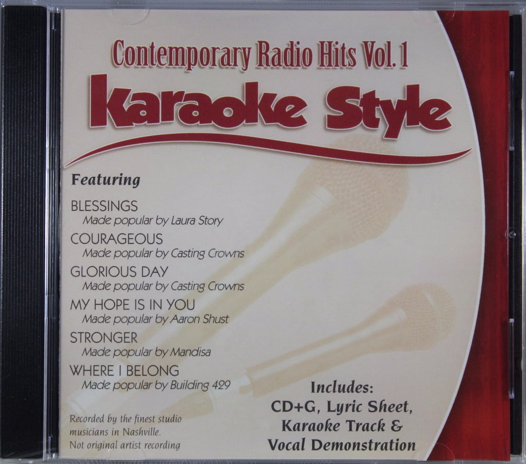 Contemporary Radio Hits Volume 1 Daywind Christian Karaoke Style NEW CD+G 6  Songs - Walmart.com