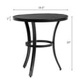 thumbnail image 3 of IVV 19.9-Inch Round Patio Side Table - Outdoor Metal End Table for Backyard, Pool, Indoor Companion, Easy Maintenance and Weather Resistant, Black, 3 of 7