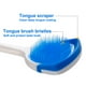thumbnail image 2 of Cepillo para lengua, raspador de lengua, limpiador de lengua ayuda a combatir el mal aliento, 2 raspadores de lengua, paquete de 2 (negro y azul) Zhivalor Cuidado Dental Especializado, 2 of 7