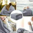 thumbnail image 6 of Home Gray Flannel Fleece Throw Blanket Twin Size, Solid Ultra Soft Luxury Double Side Fuzzy & Plush Fall Blanket for Couch and Pet, Fluffy Cozy Throw Blanket -All Season Premium Bed Blanket-(60"x80"), 6 of 11