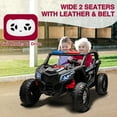 thumbnail image 3 of Eastvita 24V 2-Seater UTV Ride-On Car for Kids, 4WD, 4x75W Motors, Leather Seats, Music, Lights, 3 of 6