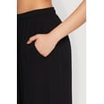 thumbnail image 6 of Womens Gauze Knit High Waisted Wide Leg Pants, 6 of 6