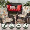 thumbnail image 5 of Jamboree Paisley 44 x 22 in. Outdoor High Back Chair Cushion (2-Pack) by Greendale Home Fashions, 5 of 9