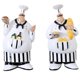thumbnail image 1 of Bewildely 2 Unids / set Figuritas de Chef Italiano Decoración de Cocina Cocina Adorable Chef Gordo Arte de Pared Cartel Colgante Europeo Resina Retro Artesanía Bewildely HA021972-00, 1 of 6