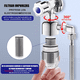thumbnail image 5 of Filtro Purificador De Agua  Para El Hogar de Acero Inoxidable 2 pzs plata, 5 of 5