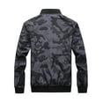 thumbnail image 2 of Men Windbreaker Winter Jacket Water Resistant Shell Camouflage Zipper Coat, 2 of 3