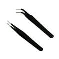 thumbnail image 2 of Limei 2 Pack DIY Tweezers curved Bent Tip Tweezers Non Marring Tips Tweezers Stainless Steel Hobby Jewelry Crafts Tools for Lab Jewelry Making, 2 of 7