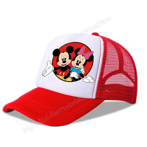 Gorra de béisbol de Mickey y Minnie Mouse para niño y niña, sombrero de protección solar, Pato Donald, gorra de pico, amantes de los dibujos animados, Hip Hop, papá, Verano Fivean unisex