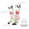 thumbnail image 4 of Logiee Hello Summer Gnome Print Gift Stocking Stuffers,Adult Stockings,Novelty Socks,Funny Socks Birthday Running Walking Sleeping, 4 of 6