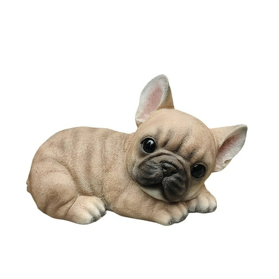 Hi-Line Gift Ltd. Bulldog Bliss: Polyresin Resting French Bulldog in Rich Brown
