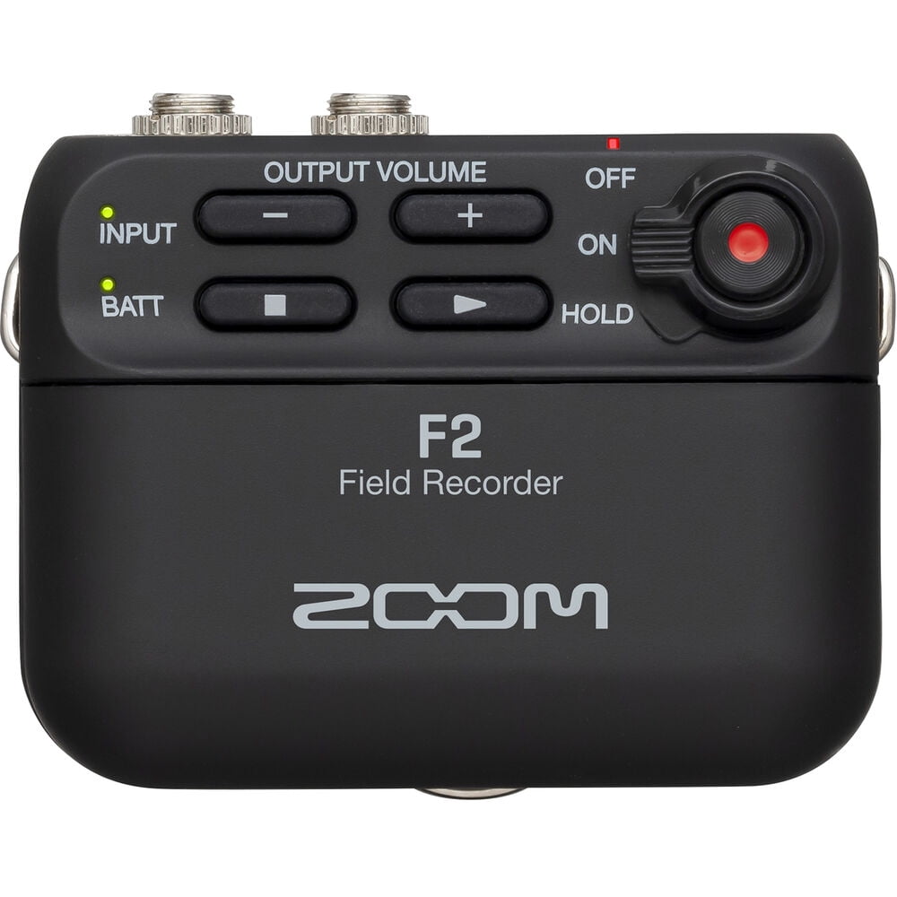 Zoom F2-BT Ultracompact Bluetooth-Enabled Portable Field Recorder with Lavalier Microphone + 128GB microSDXC Memory Card + AAA Alkaline Batteries + Portable Case - Deluxe Bundle