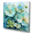 thumbnail image 2 of Designart "Morning Glory Awakening Blue Tones I" Floral Wall Art - Traditional Blue Morning Glory Entryway Wall Art, 2 of 6