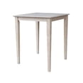 thumbnail image 1 of International Concepts K09-3030-36S 30 x 30 in. Solid Wood Counter Height Table  Washed Gray Taupe, 1 of 1