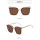 thumbnail image 2 of Gafas de sol polarizadas estilo de gama alta para mujer, gafas de sol anti-ultravioleta para adelgazar, gafas de conducción para hombre, marrón moderno LingWen 9024715094568, 2 of 2