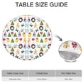 thumbnail image 6 of Multicolor Christmas Pattern Round Fitted Tablecloth with Elastic Edge,Dining Table Cover Waterproof,Outdoor Round Tablecloth for Camping,Dining,Indoor and Outdoor, 6 of 7