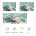 thumbnail image 4 of Dailycode Satin Pillow Case Queen Silk Pillow Cover for Hair and Skin Envelope Closure Cat Floating in Water 20"x30", 4 of 9