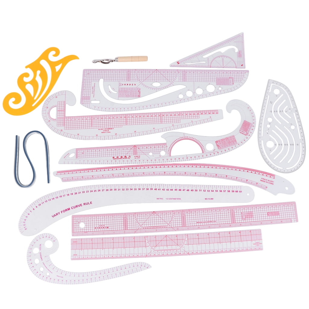 13pcs Sewing French Curve Ruler Measure For Sewing Dressmaking Tailor  Rulers Set