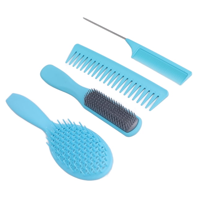 Juego de 4 Cepillos para el Cabello Juego de Cepillos para el Cabello Fácil de Desenredar Juego de Cepillos para el Cabello Cepillo para Peinar Peine de Cola Peine de ANGGREK Otros