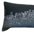 thumbnail image 5 of 45" Black Seattle Nighttime Skyline Lumbar Decorative Pillow, 5 of 6