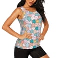 thumbnail image 2 of Gaeub Colorful Cute Pig Women's Workout Tank Tops Lightweight Sleeveless Shirts for Women for Athletic Running Tennis Yoga - Small, 2 of 9